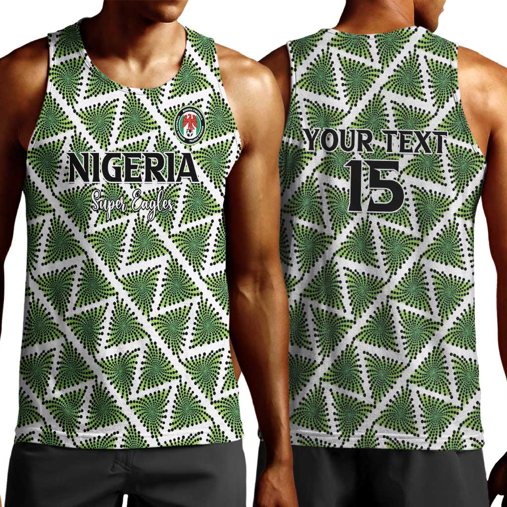Custom Nigeria Football Men Tank Top Come On Super Eagles - Wonder Print Shop