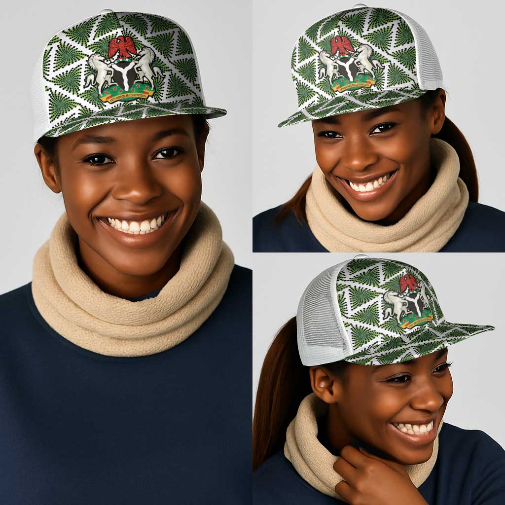 Nigeria Football Mesh Trucker Cap Come On Super Eagles - Wonder Print Shop
