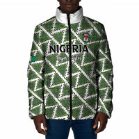 Custom Nigeria Football Padded Jacket Come On Super Eagles - Wonder Print Shop