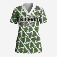 Custom Nigeria Football Scrub Top Come On Super Eagles - Wonder Print Shop