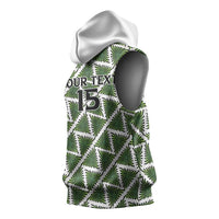 Custom Nigeria Football Sleeveless Hoodie Come On Super Eagles - Wonder Print Shop