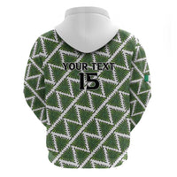Custom Nigeria Football Zip Hoodie Come On Super Eagles - Wonder Print Shop