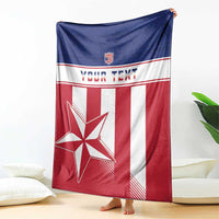 Custom Liberia Football Blanket Go Lone Stars