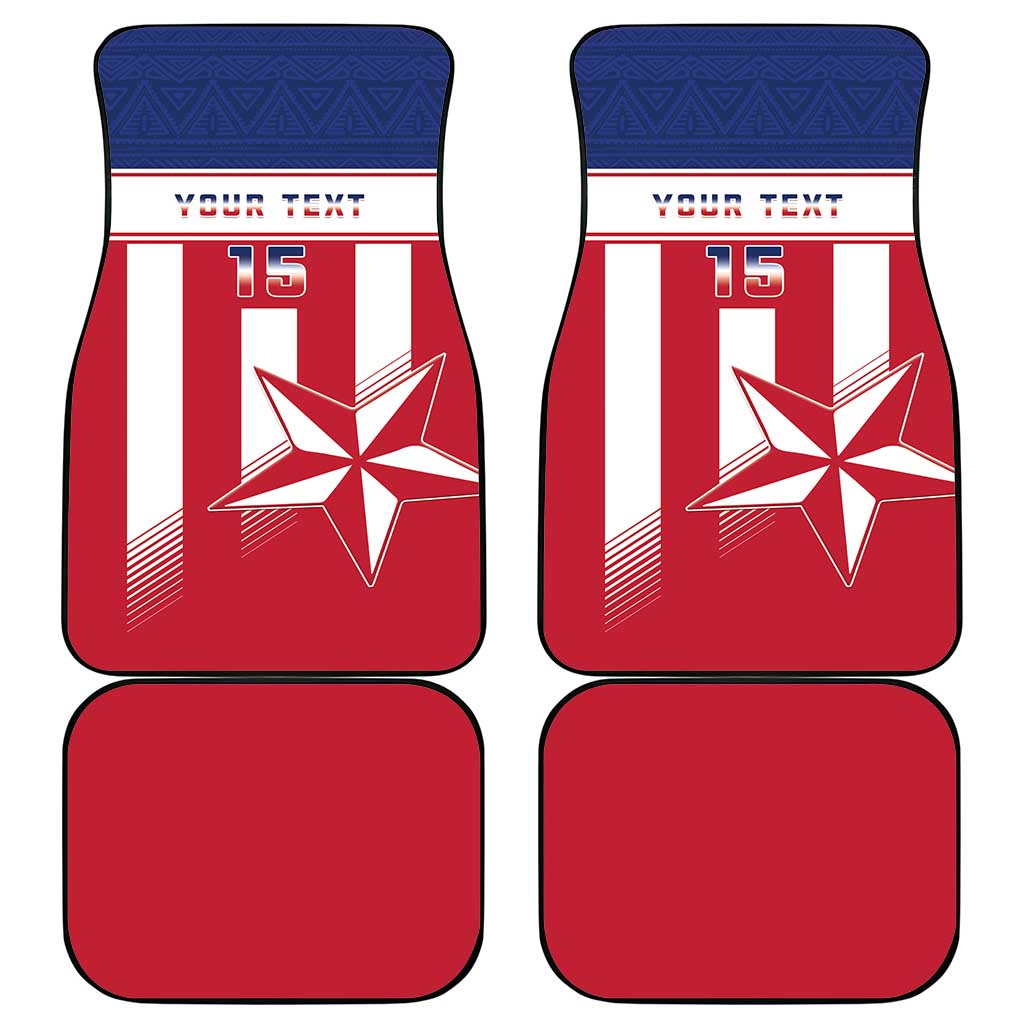 Custom Liberia Football Car Mats Go Lone Stars