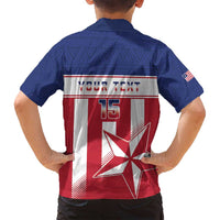 Custom Liberia Football Family Matching Off Shoulder Short Dress and Hawaiian Shirt Go Lone Stars