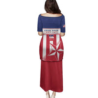 Custom Liberia Football Family Matching Puletasi and Hawaiian Shirt Go Lone Stars