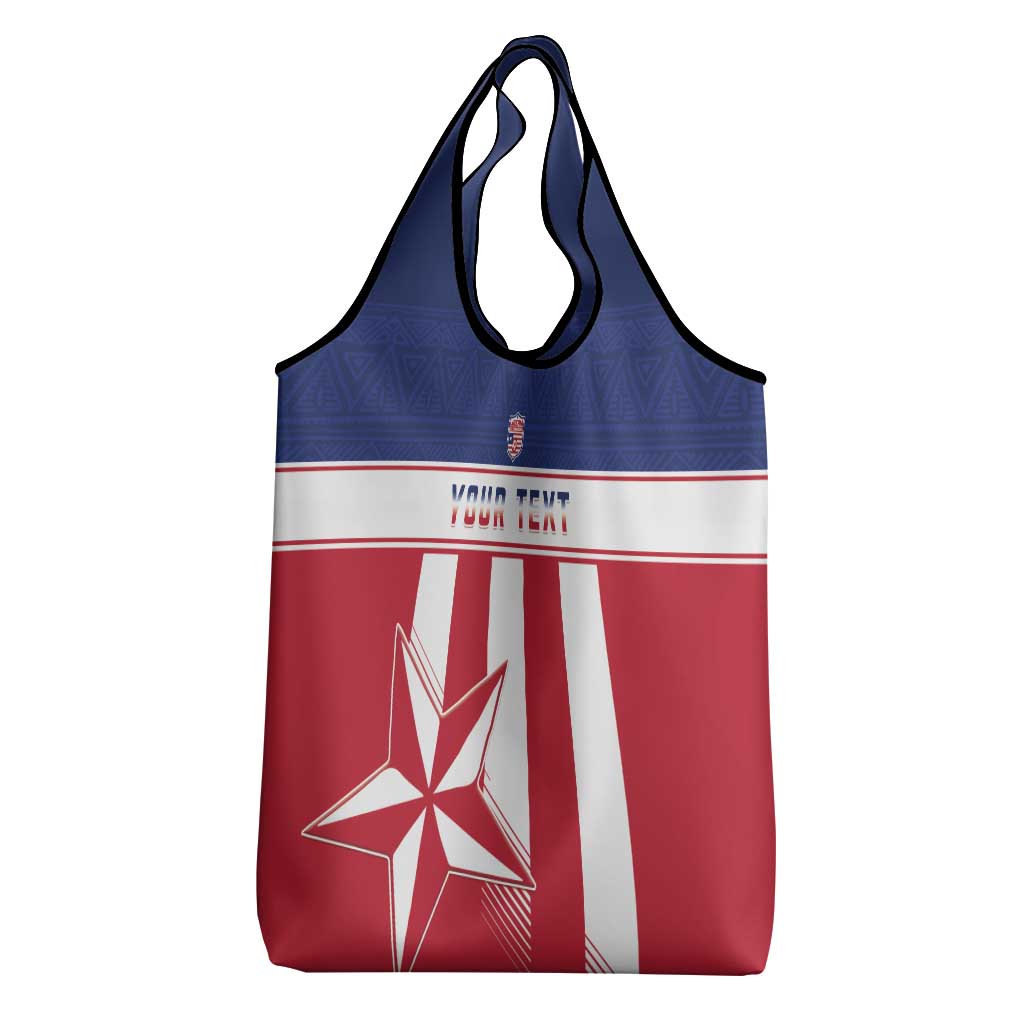 Custom Liberia Football Grocery Bag Go Lone Stars