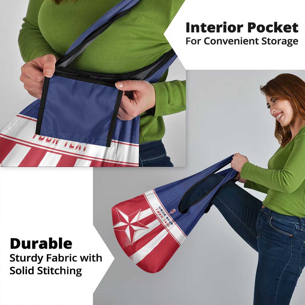 Custom Liberia Football Grocery Bag Go Lone Stars