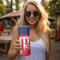 Custom Liberia Football Skinny Tumbler Go Lone Stars