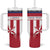 Custom Liberia Football Tumbler With Handle Go Lone Stars