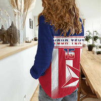 Custom Liberia Football Women Casual Shirt Go Lone Stars