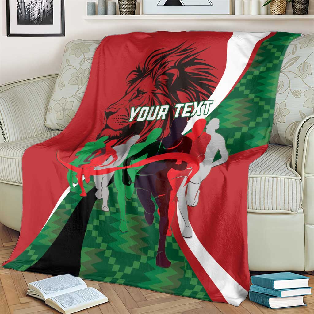 Personalised Athletics Kenya Blanket We Are Champions