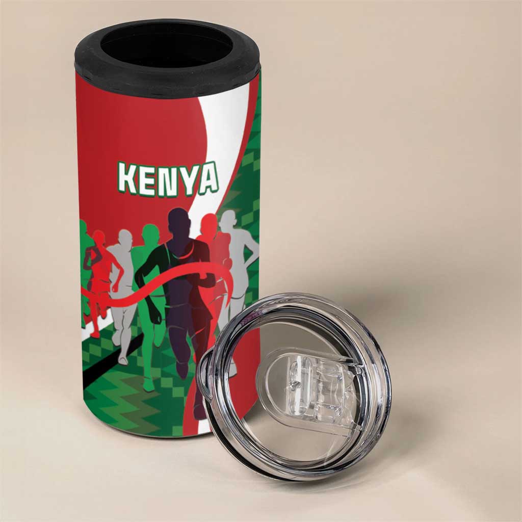 Personalised Athletics Kenya 4 in 1 Can Cooler Tumbler We Are Champions