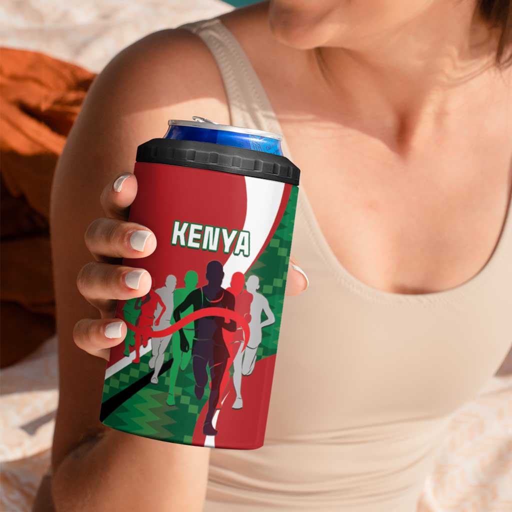 Personalised Athletics Kenya 4 in 1 Can Cooler Tumbler We Are Champions