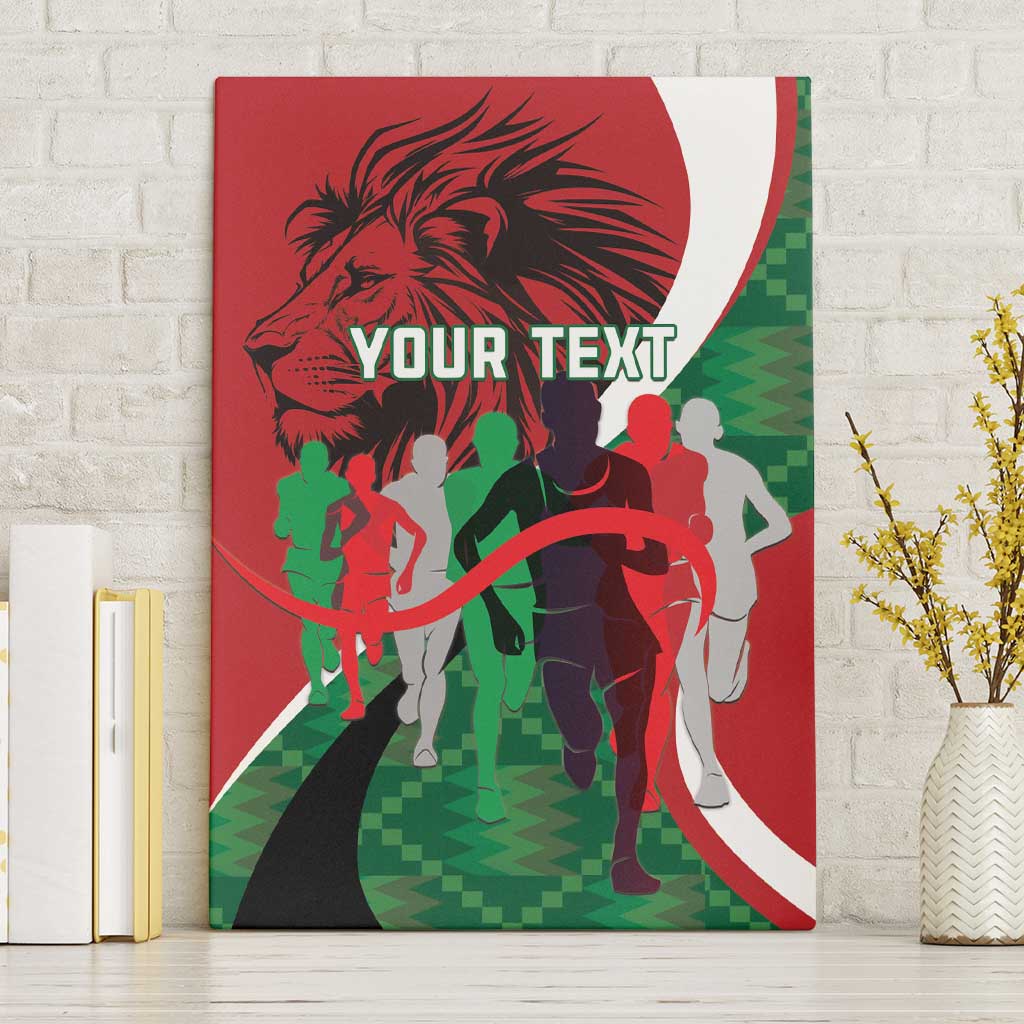 Personalised Athletics Kenya Canvas Wall Art We Are Champions