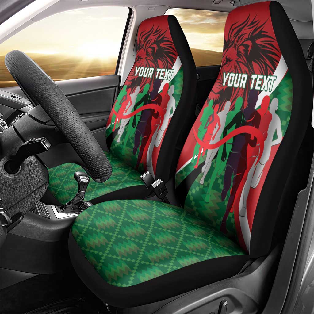 Personalised Athletics Kenya Car Seat Cover We Are Champions