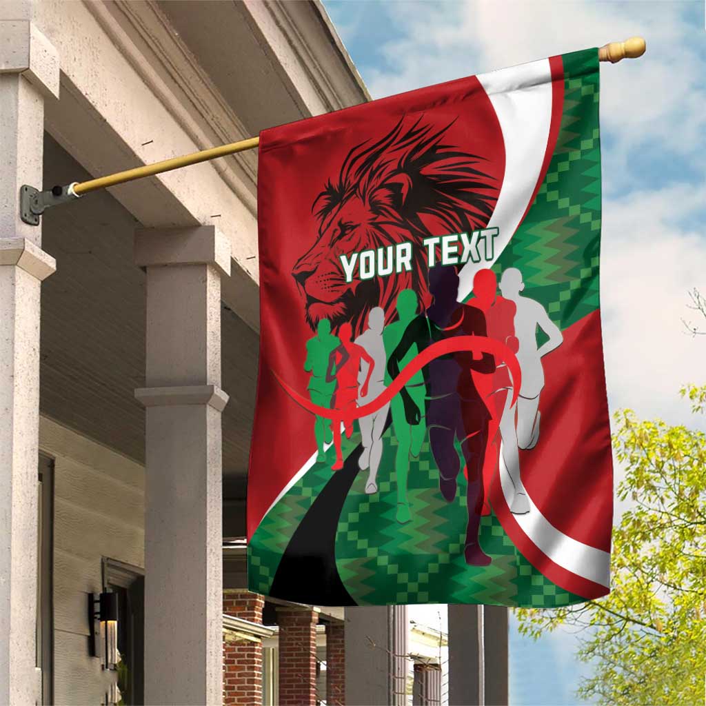 Personalised Athletics Kenya Garden Flag We Are Champions