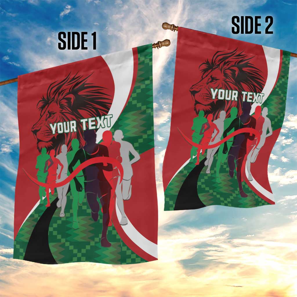 Personalised Athletics Kenya Garden Flag We Are Champions