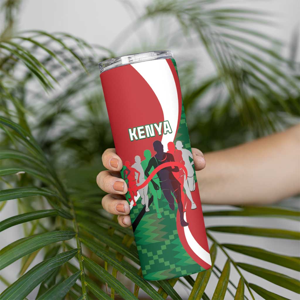 Personalised Athletics Kenya Skinny Tumbler We Are Champions