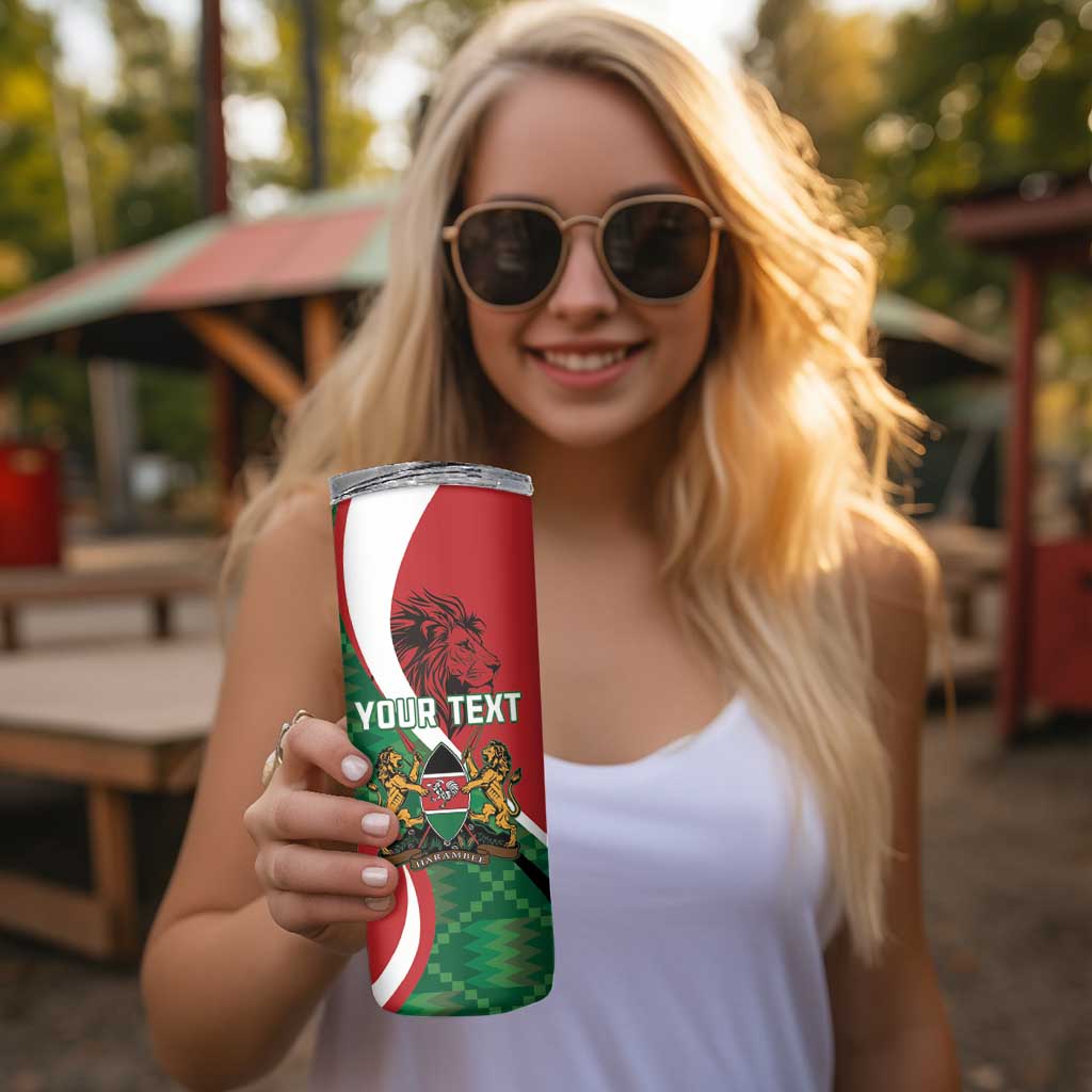Personalised Athletics Kenya Skinny Tumbler We Are Champions