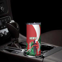 Personalised Athletics Kenya Skinny Tumbler We Are Champions