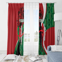 Personalised Athletics Kenya Window Curtain We Are Champions