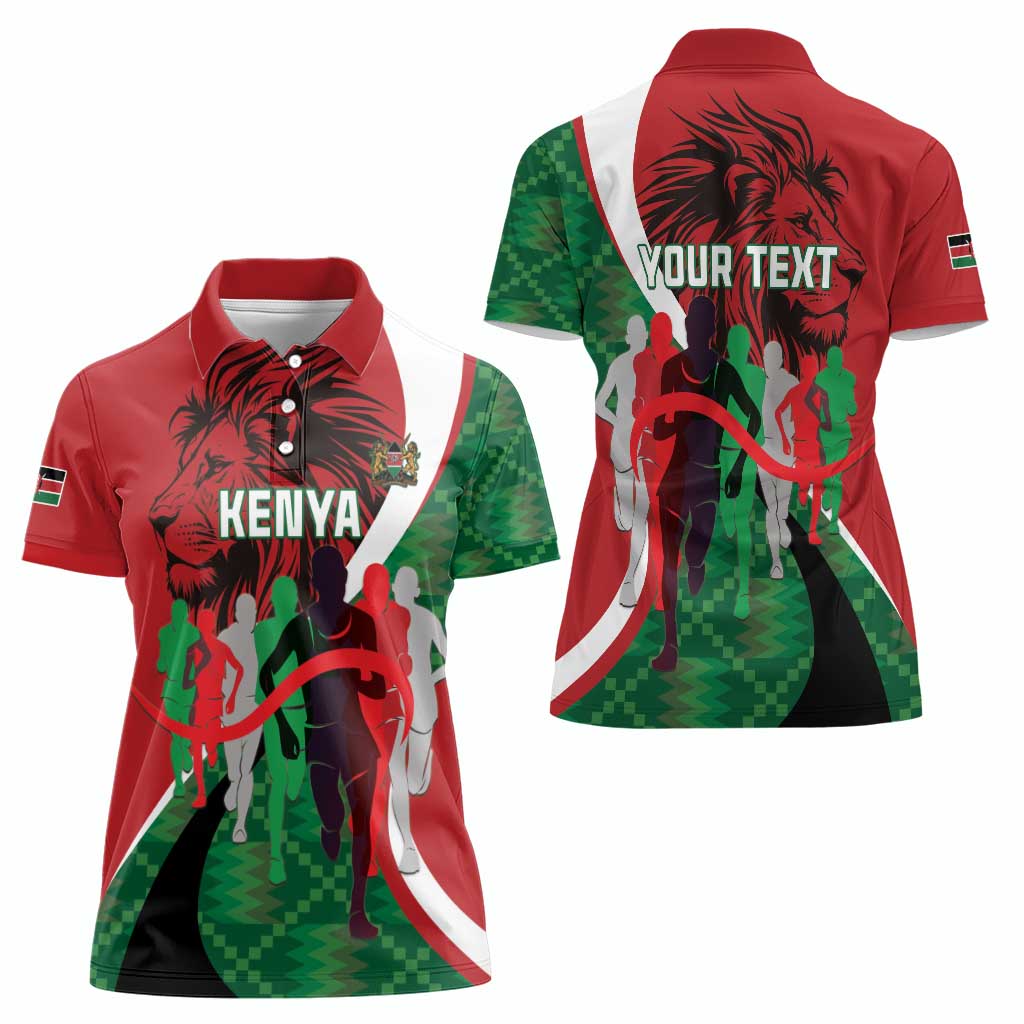 Personalised Athletics Kenya Women Polo Shirt We Are Champions