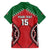 Custom Kenya Rugby Family Matching Short Sleeve Bodycon Dress and Hawaiian Shirt Lion Mascot African Pattern