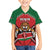 Custom Kenya Rugby Family Matching Short Sleeve Bodycon Dress and Hawaiian Shirt Lion Mascot African Pattern