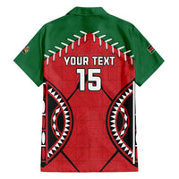 Custom Kenya Rugby Family Matching Summer Maxi Dress and Hawaiian Shirt Lion Mascot African Pattern