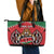 Custom Kenya Rugby Leather Tote Bag Lion Mascot African Pattern