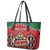 Custom Kenya Rugby Leather Tote Bag Lion Mascot African Pattern