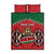 Custom Kenya Rugby Quilt Bed Set Lion Mascot African Pattern