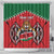 Custom Kenya Rugby Shower Curtain Lion Mascot African Pattern