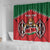 Custom Kenya Rugby Shower Curtain Lion Mascot African Pattern