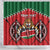 Custom Kenya Rugby Shower Curtain Lion Mascot African Pattern