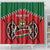 Custom Kenya Rugby Shower Curtain Lion Mascot African Pattern