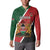 Personalised Kenya Button Sweatshirt Coat Of Arms Mix Flag Style