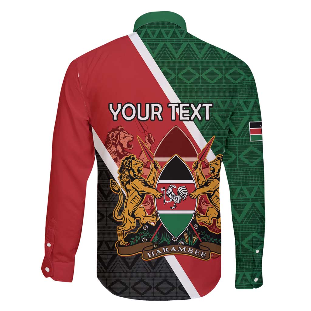 Personalised Kenya Family Matching Off Shoulder Maxi Dress and Hawaiian Shirt Coat Of Arms Mix Flag Style