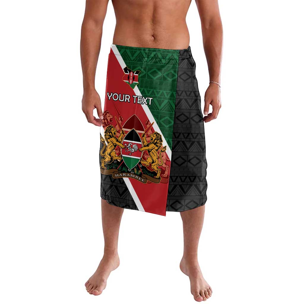 Personalised Kenya Lavalava Coat Of Arms Mix Flag Style
