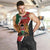 Personalised Kenya Men Tank Top Coat Of Arms Mix Flag Style