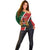 Personalised Kenya Off Shoulder Sweater Coat Of Arms Mix Flag Style