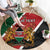 Personalised Kenya Round Carpet Coat Of Arms Mix Flag Style