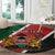 Personalised Kenya Round Carpet Coat Of Arms Mix Flag Style