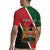 Personalised Kenya Rugby Jersey Coat Of Arms Mix Flag Style