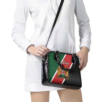 Personalised Kenya Shoulder Handbag Coat Of Arms Mix Flag Style