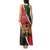 Personalised Kenya Tank Maxi Dress Coat Of Arms Mix Flag Style