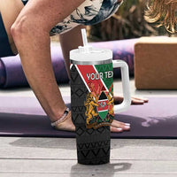 Personalised Kenya Tumbler With Handle Coat Of Arms Mix Flag Style