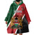 Personalised Kenya Wearable Blanket Hoodie Coat Of Arms Mix Flag Style