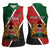 Personalised Kenya Women Sleeveless Polo Shirt Coat Of Arms Mix Flag Style